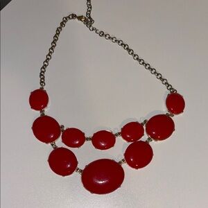 Elegant Red Statement Necklace